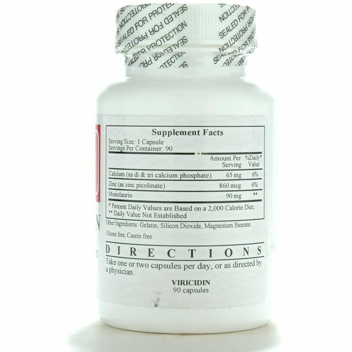 Ecological Formulas - Viricidin 90 caps bottle