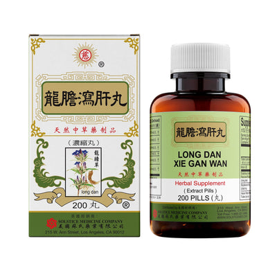 Solstice Long Dan Xie Gan Wan Herbal Supplement (200 Pills)