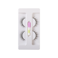 False Eyelashes with Adhesive