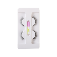 False Eyelashes with Adhesive