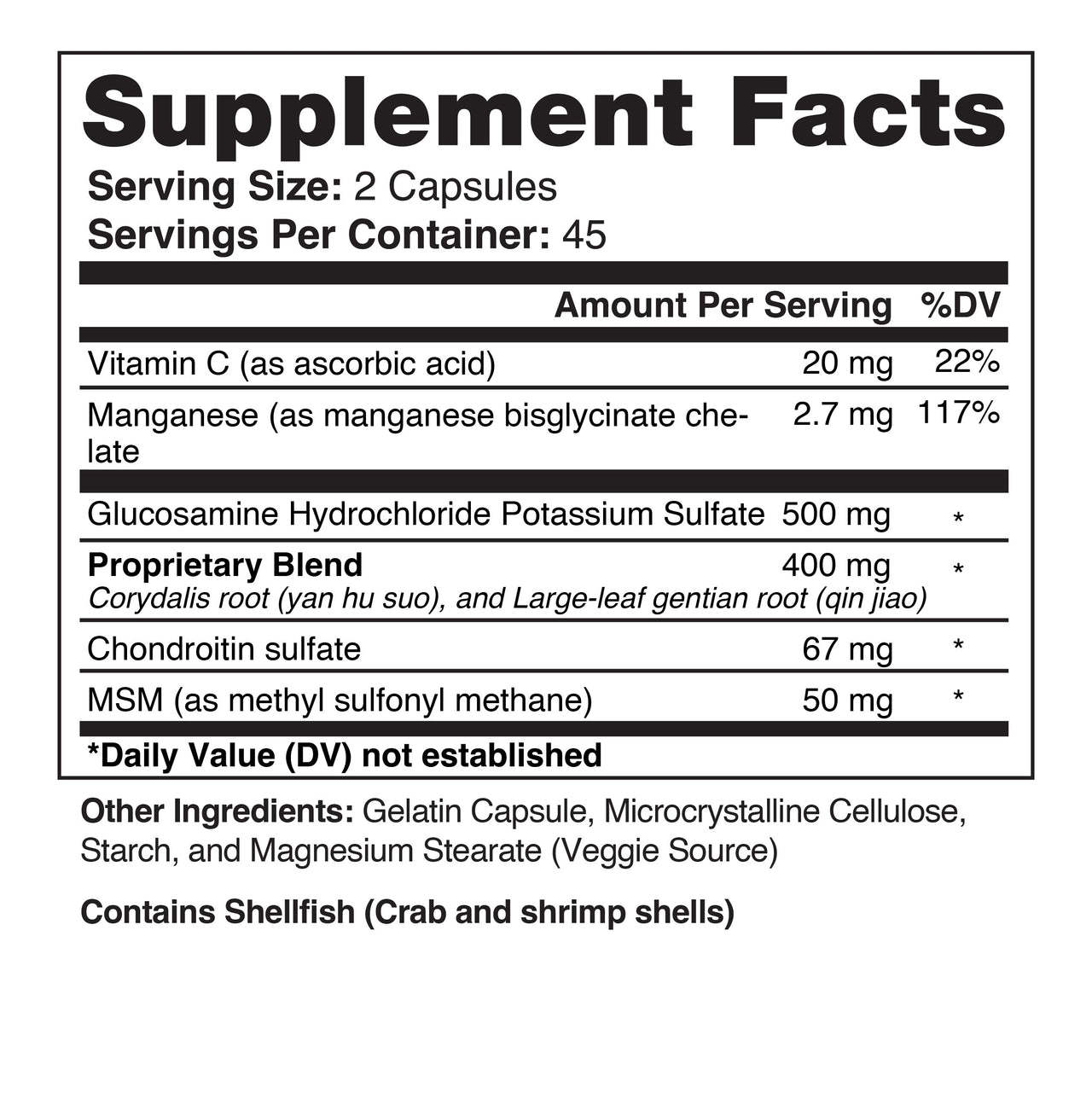 Sun Ten Arthroplex GSP Capsules bottle