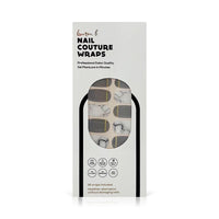 Grey & Gold Marble Gel Nail Wrap