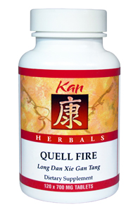 Kan Herbs - Herbals- Quell Fire 120 tabs bottle