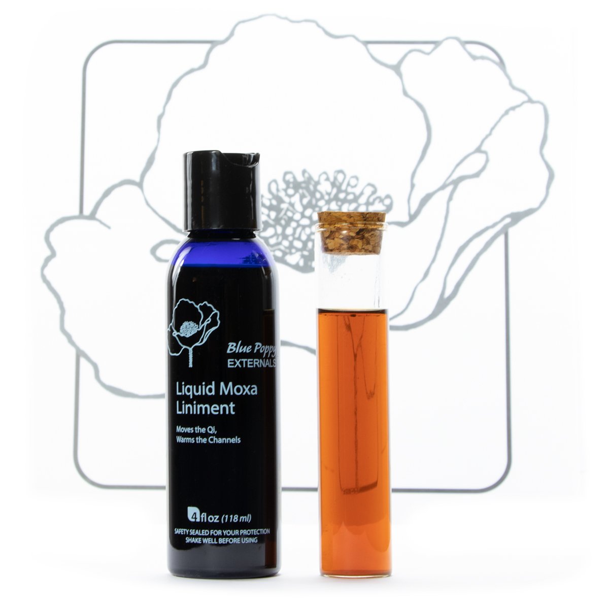 Liquid Moxa Liniment (4 Fl Oz) - Blue Poppy