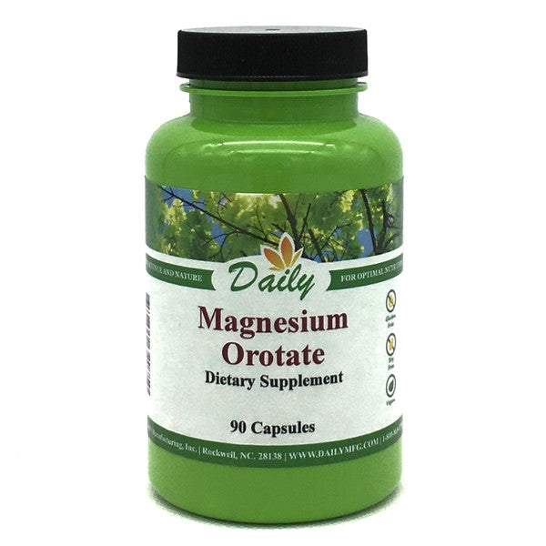 Daily Manufacturing Magnesium (50 mg from Magnesium Orotate) 90 Vegetarian Capusles