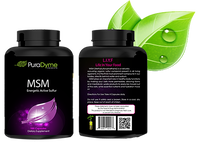 PuraDyme MSM with Cofactor Whole Food Blend  180 Vegan Capsules bottle