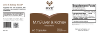 M.Y.E® Liver Kidney - Dual Action Herbal Support for Natural Filtration and Balance