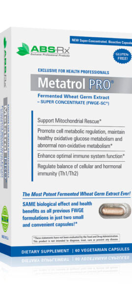 American BioSciences Metatrol PRO, Fermented Wheat Germ Extract - Gluten Free Immune Support - 60 Vegetarian Capsules, 41mg