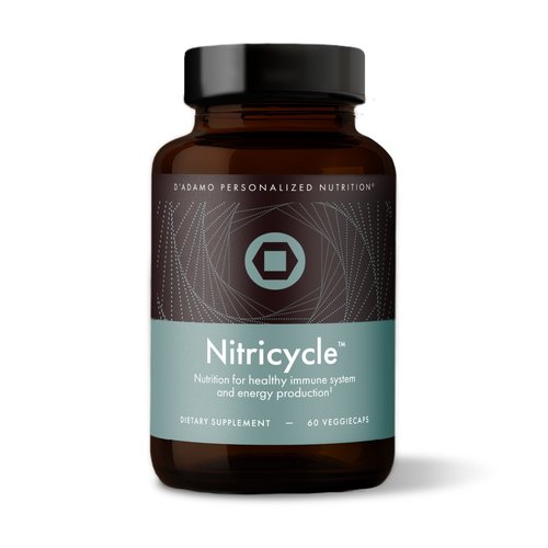 D'Adamo Personalized Nutrition - Nitricycle 60 vcaps Supplement Facts