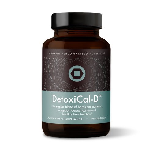 D'Adamo Personalized Nutrition Detoxical-D, 90 Count Supplement Facts