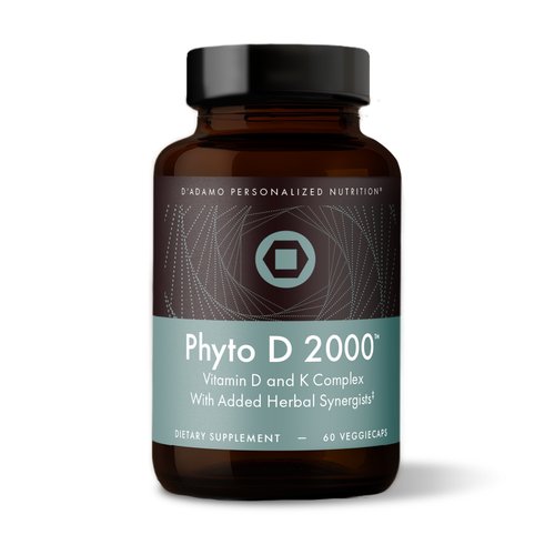 D'Adamo Personalized Nutrition Phyto D 2000 60 Vcaps Supplement Facts