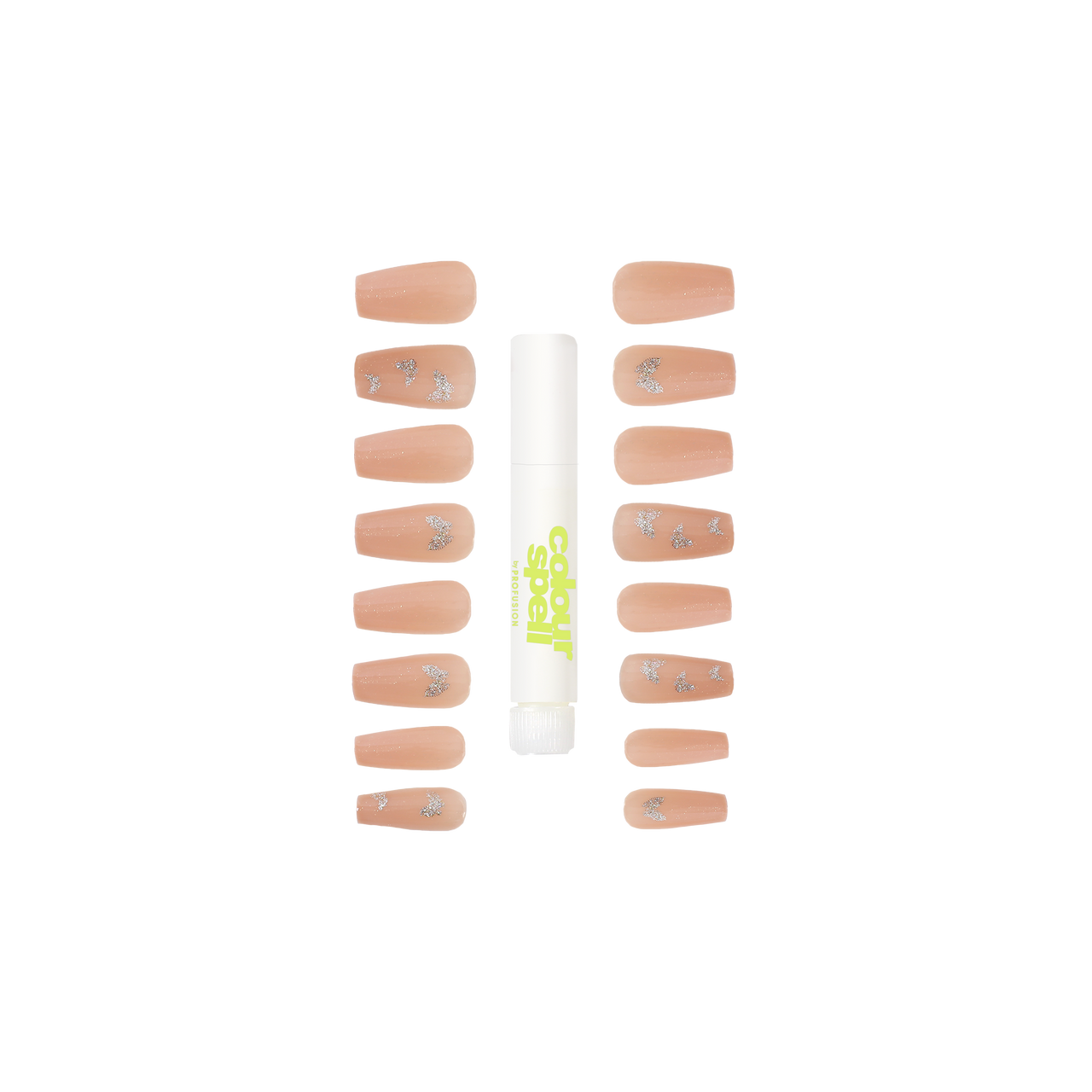 Press On Nails & Glue -Nude