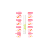 Press On Nails & Glue - Hot Pink