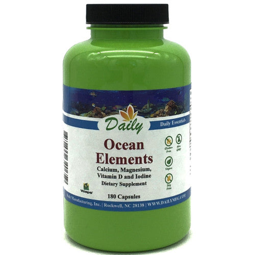 Daily Manufacturing Ocean Elements (Calcium & Magnesium, Iodine, & Vitamin D3)
