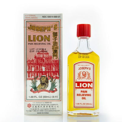 Joseph's Lion Pain Relieving Oil (Shi Chi Oil) (1.69 fl oz) (1 Bottle) (Solstice)