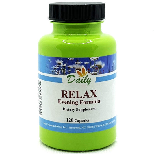 Daily Manufacturing Relax Evening Formula (Tryptophan, Bacopa Extract, Melatonin, 5-HTP)