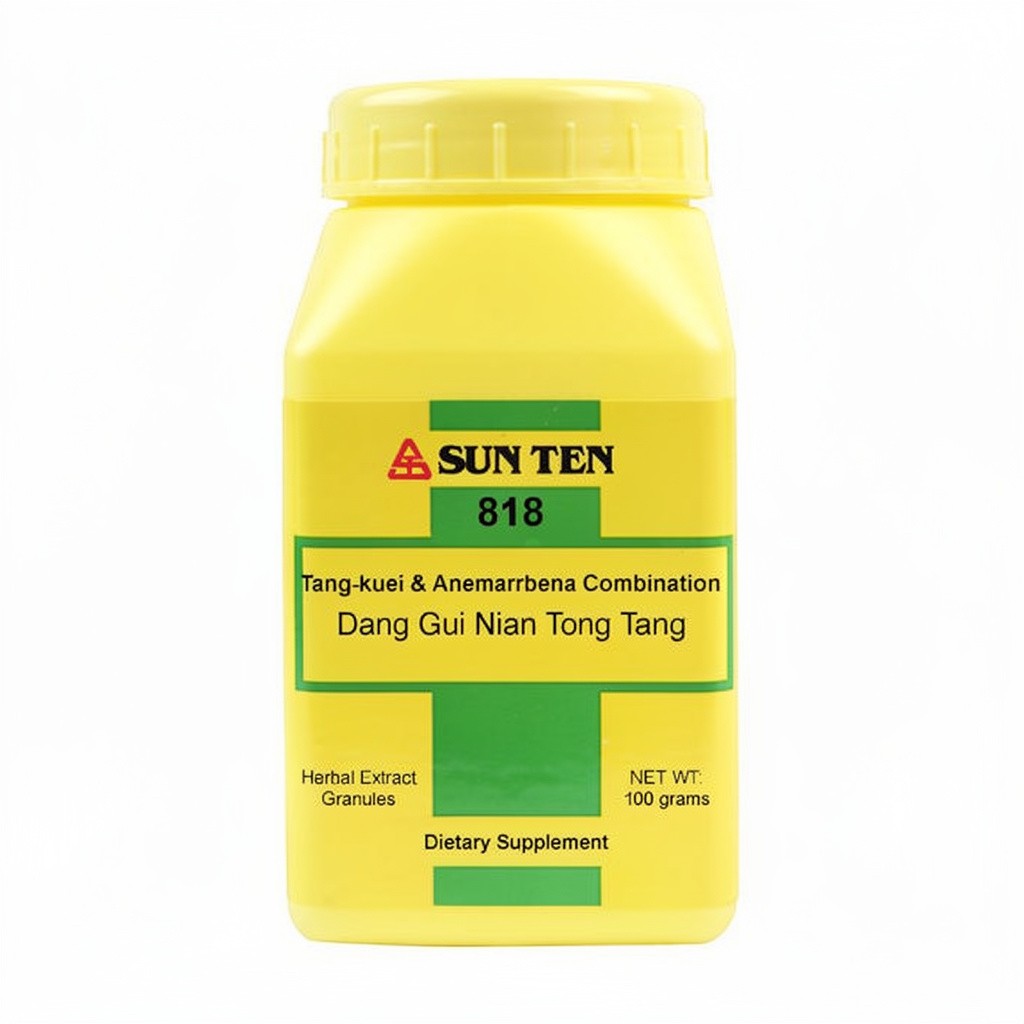 Sun Ten - Tang-KUEI & ANEMARRHENA COMBIN Dang GUI Nian Tong Tang 818 Concentrated Granules 100g by Baicao