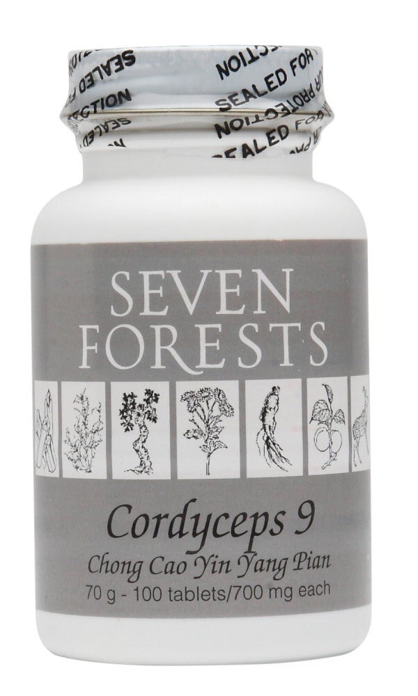 Cordyceps 9 by Seven Forests, 100 Tablets