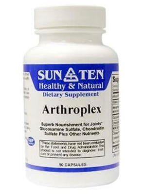 Sun Ten Arthroplex 90 caps dietary supplement bottle – joint support formula with glucosamine, chondroitin, MSM and Chinese herbs to support healthy joints