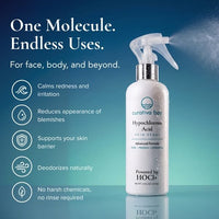 Curativa Bay .02% Hypochlorous Skin Spray, Clear Skin, Most effective For Total Skin Health and the Base for all Skin Care. 100% Organic, Made in USA, Produces Great Results 8 OZ. bottle