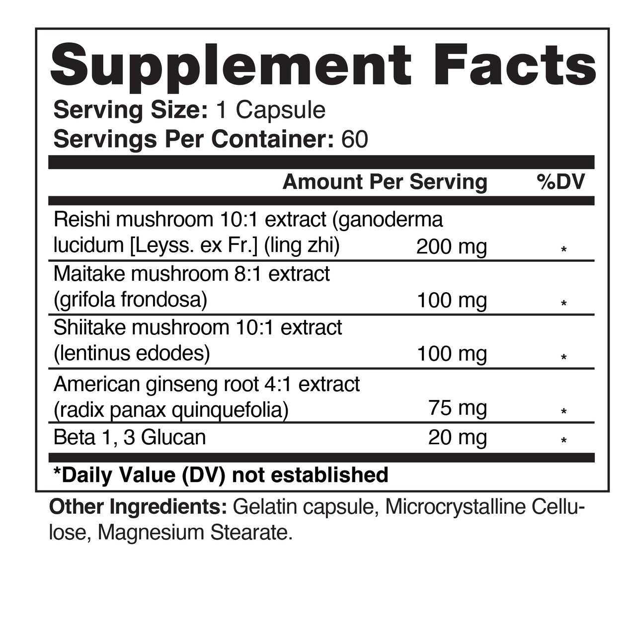 Sun Ten Three Imperial Mushrooms TRP Capsules bottle