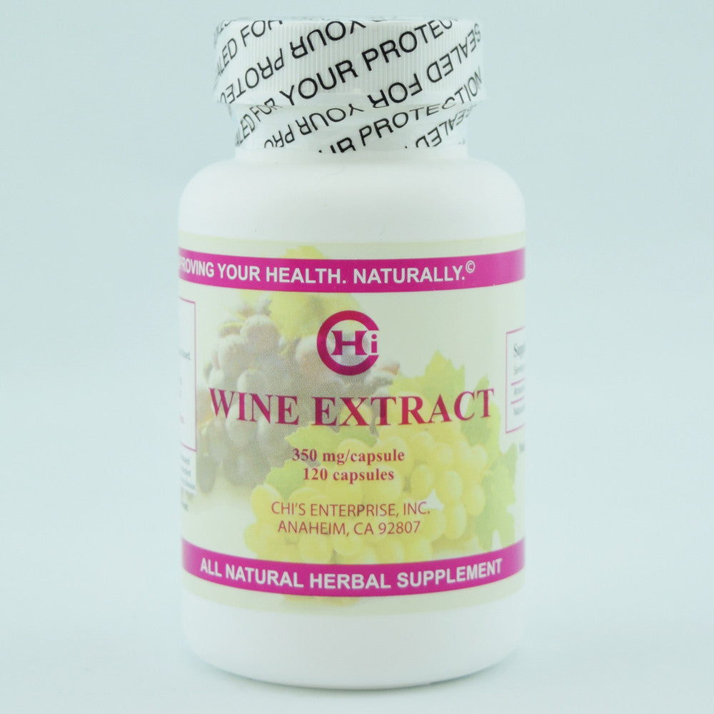 Chi's Enterprise Wine Extract 120 caps bottle