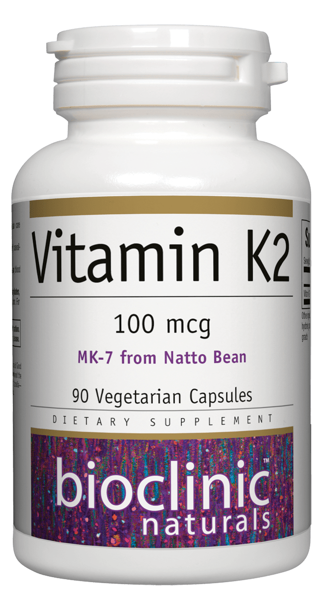 Bioclinic Naturals - Vitamin K2 100 mcg. - 90 Vegetarian Capsules