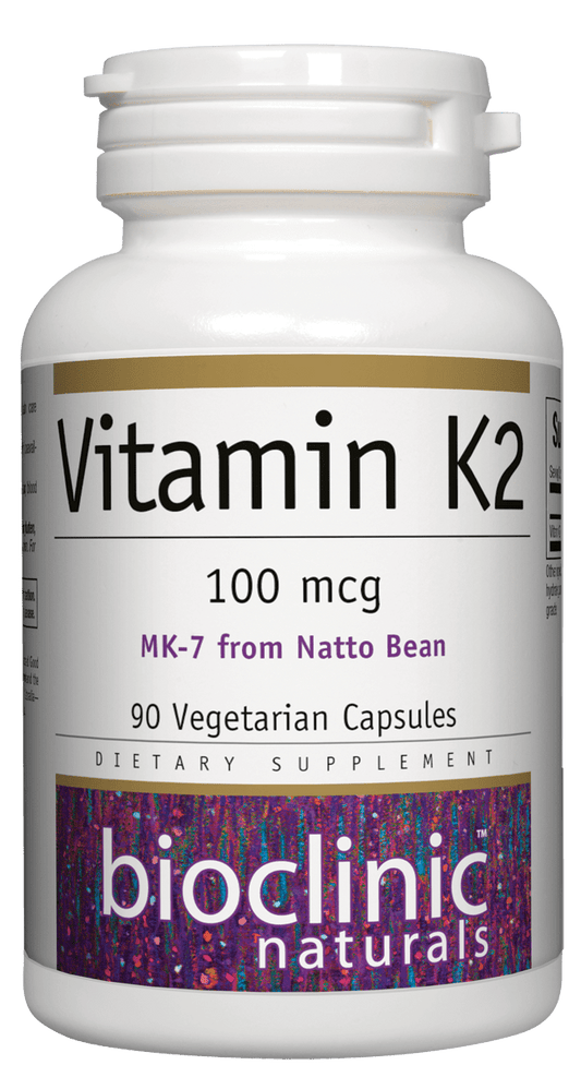 Bioclinic Naturals - Vitamin K2 100 mcg. - 90 Vegetarian Capsules