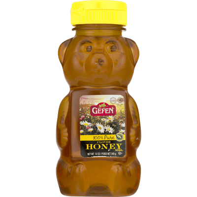 Gefen Honey Bear, 100% Pure Clover Honey, 12 oz