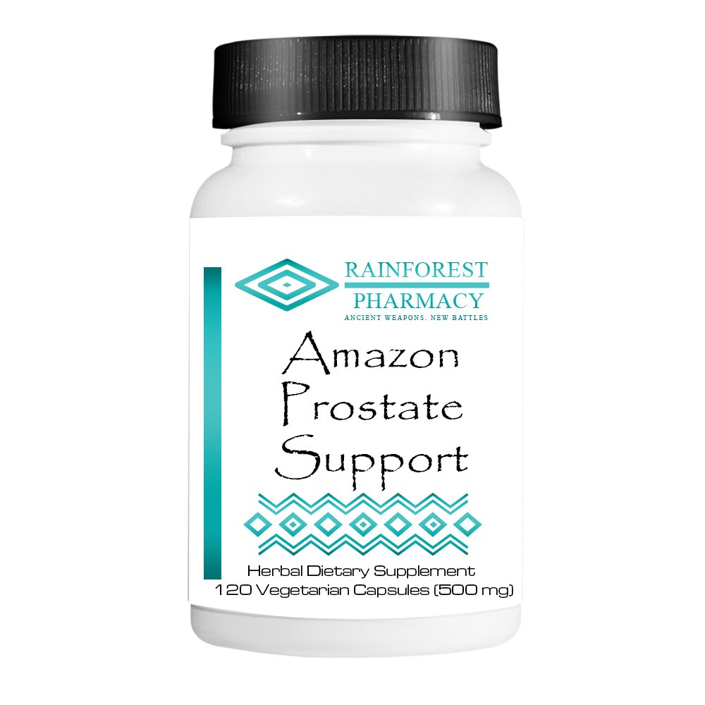 Amazon Prostate Support 120 Vegetarian Capsules - Prostate Supplements for Men with Stinging Nettle Root & 9 Rainforest Botanicals