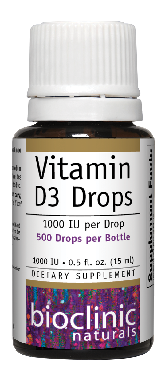 Bioclinic Naturals, Vitamin D3 Drops 1000 IU 0.5 fl oz