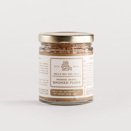 Bulls Bay Saltworks - Bourbon Barrel Smoked Flake Sea Salt (3.5 oz)
