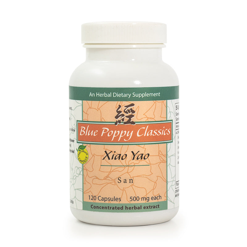 Xiao Yao San (120 capsules, 500mg each) - Blue Poppy bottle