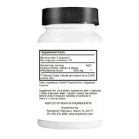 Chanca Piedra Stone Breaker  100 Vegetarian Capsules, 500 mg | Wildcrafted Whole Herb from The Amazon Rainforest Supplement Facts