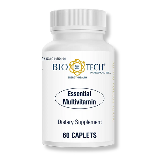 Bio-Tech Pharmacal Essential Multivitamin - Mineral Blend Dietary Supplement - Provides Essential Vitamins and Minerals - Includes Vitamins A, C, D, E, and K