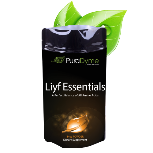 Puradyme Liyf Essential Amino Acid Protein Powder and Dietary Supplement - 14 Ounces - Formulated for Promotion of Energy and Longevity bottle