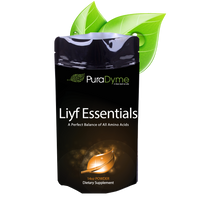 Puradyme Liyf Essential Amino Acid Protein Powder and Dietary Supplement - 14 Ounces - Formulated for Promotion of Energy and Longevity bottle