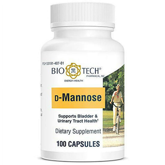 Bio-Tech Pharmacal D-Mannose, Supports Bladder and Urinary Tract Health (100 Count)
