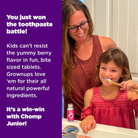 CHOMP JR Very Berry NHAP Toothpaste Tablets