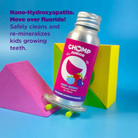 CHOMP JR NHAP Toothpaste Tablets Refills with Flossing Toothbrush