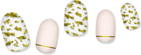Gold Leaf & Blush Gel Nail Wrap Easy Non-Toxic No Dry Time