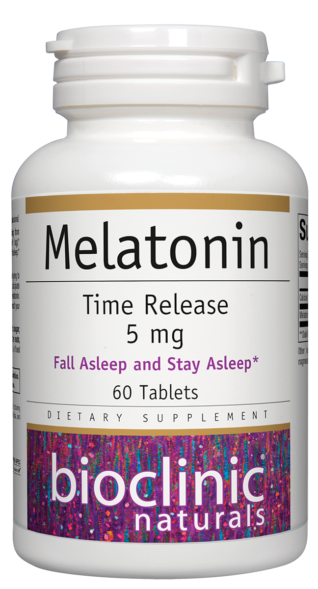 Bioclinic Naturals, Melatonin Time Release 5 mg 60 tabs