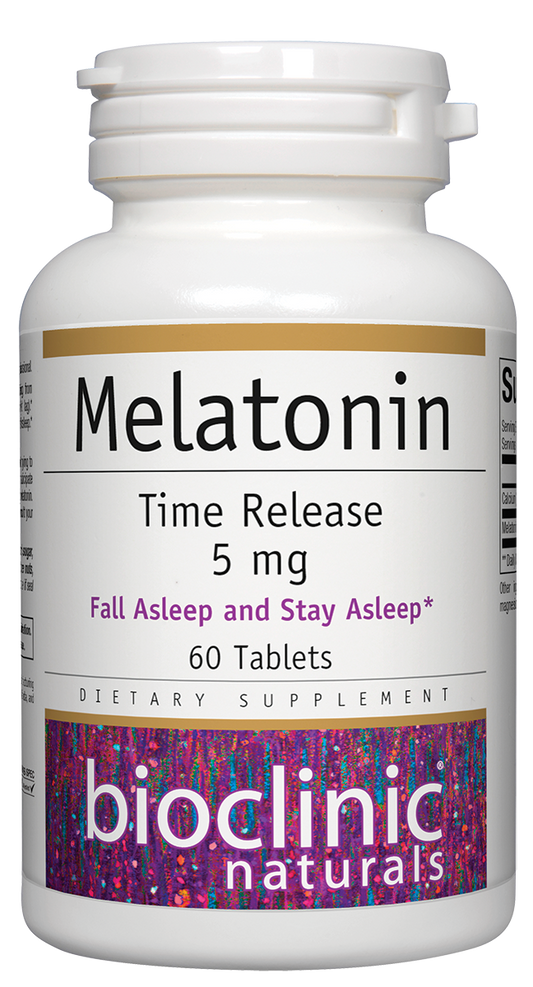 Bioclinic Naturals, Melatonin Time Release 5 mg 60 tabs