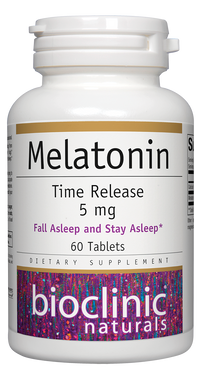 Bioclinic Naturals, Melatonin Time Release 5 mg 60 tabs