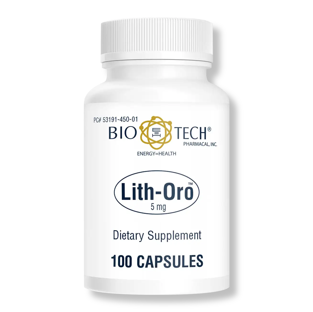 Bio-Tech Pharmacal - Lith-Oro Dietary Supplement - 5mg 100 Count