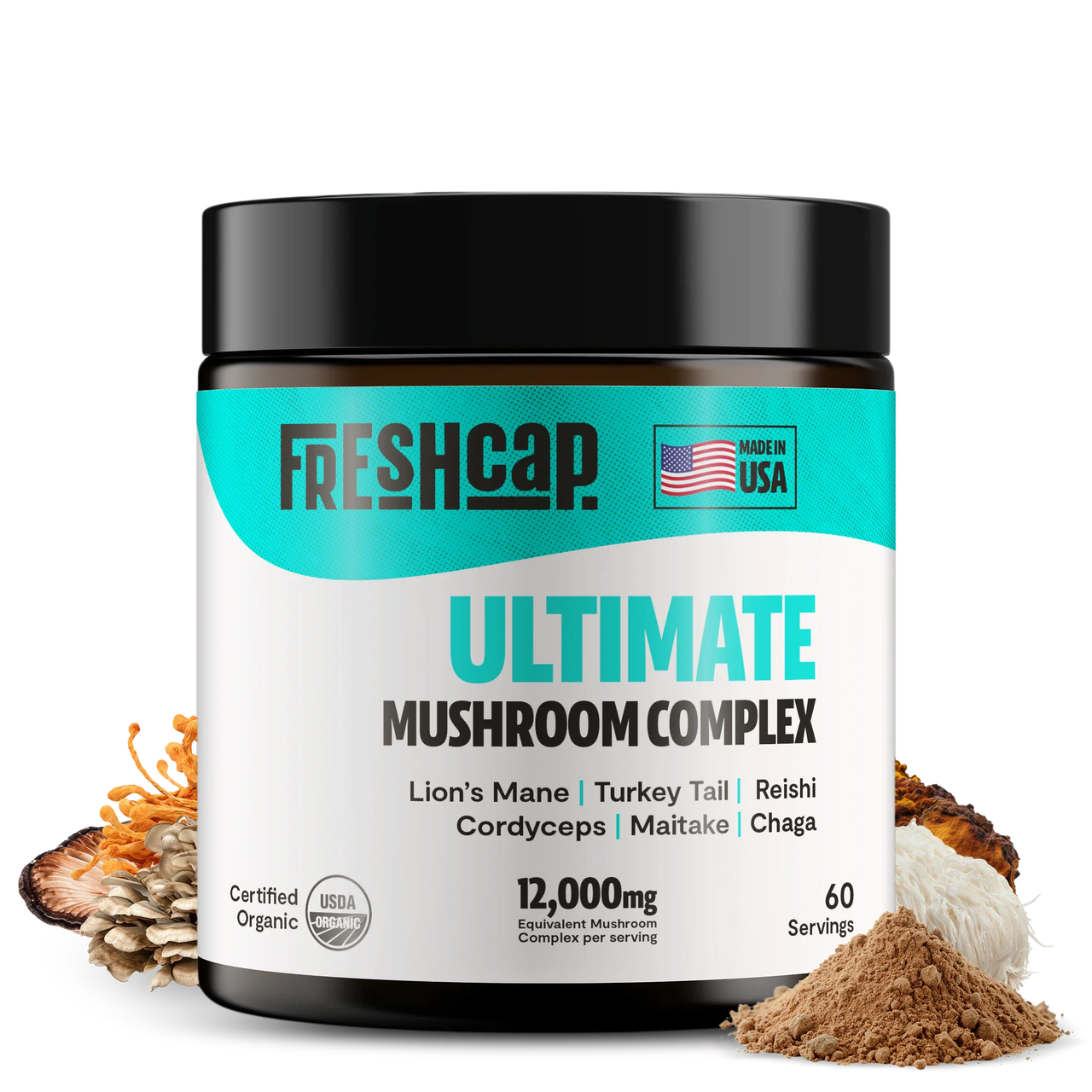 Organic Mushroom Extract Powder Blend