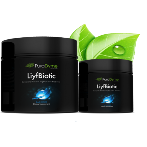 PuraDyme LiyfBiotic Probiotic Digestion and Dietary Supplement - 2 Ounce Powder. By Lou Corona bottle