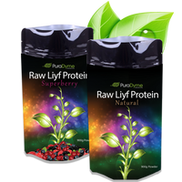PuraDyme Raw Liyf Protein Natural 900g Powder bottle