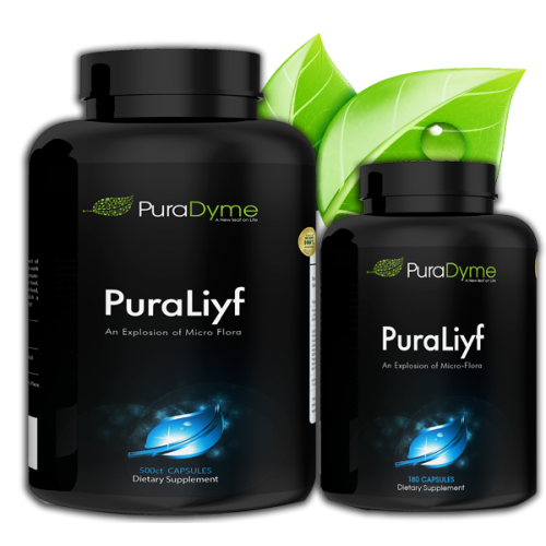 PuraDyme PuraLiyf Digestive Enzymes with Probiotics | Probiotic Supplement Enhanced with Proteolytic Enzymes for Digestion by Lou Corona | 180 Capsules bottle