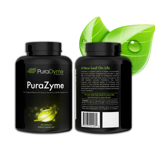PuraDyme PuraZyme Blend of Digestive Enzymes by Lou Corona 120 Capsules bottle